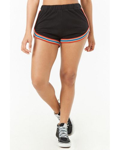 Rainbow Trim Dolphin Shorts 