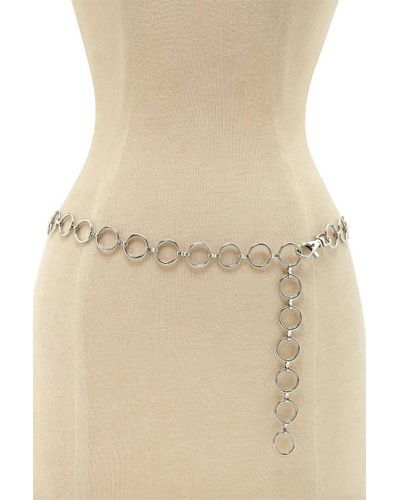 Forever 21 O Ring Chain Belt In Silver Metallic Lyst Forever 21 O Ring Chain Belt In Silver Metallic Lyst