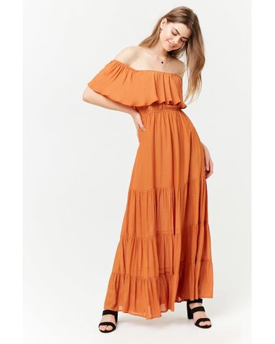 burnt orange dress forever 21