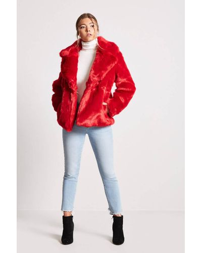 forever 21 faux fur coat