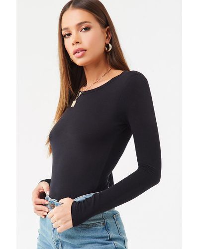Long sleeve bodysuit forever 21 Clearance