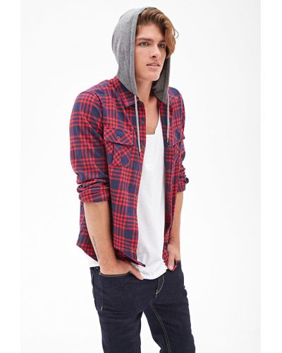 red flannel zip up jacket
