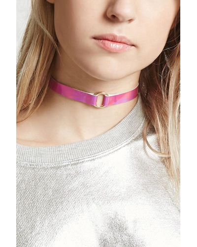Forever 21 Metallic O Ring Choker Lyst Forever 21 Metallic O Ring Choker Lyst
