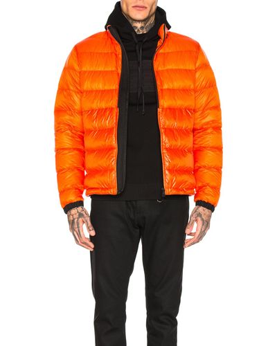 moncler orange puffer