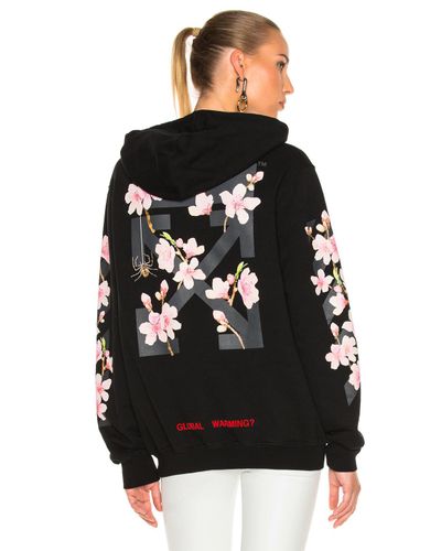 off white cherry blossom pink hoodie