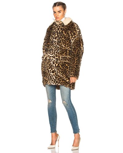 r13 leopard coat