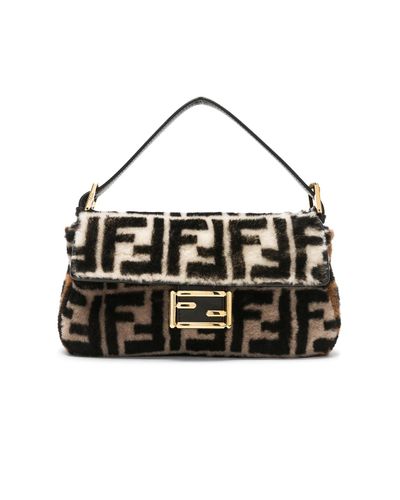 fendi baguette shearling