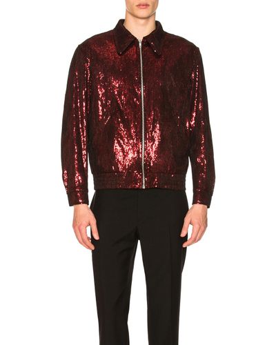 red sequin jacket