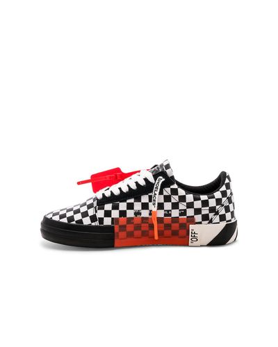 Off-White Virgil Vulc Low Sneaker in Check (Red) - Lyst