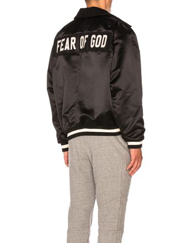 fear of god jacket black
