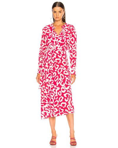 calypso rose print dress