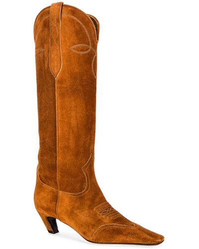 caramel knee high boots