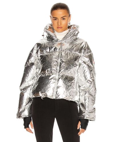 ski jacket silver