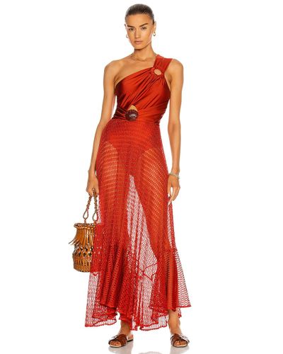 netted beach dress
