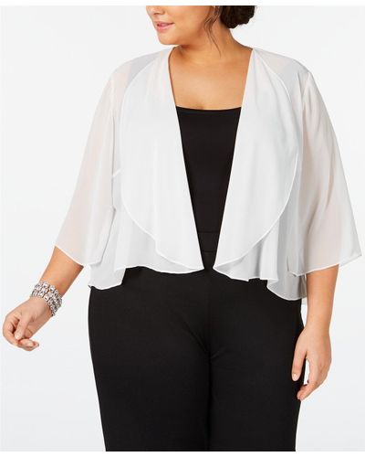 Alex Evenings Plus Size Chiffon Bolero 