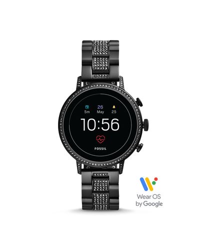 fossil venture black dial