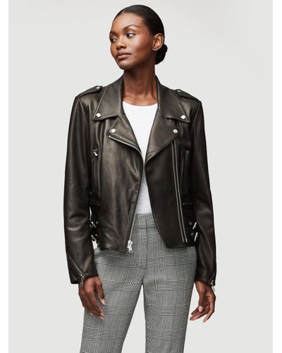 FRAME Pch Leather Jacket in Black - Lyst