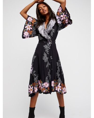 Free People Cocktail Hour Dress in Navy ...