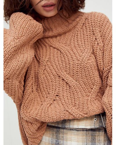 seasons change funnel neck sweater