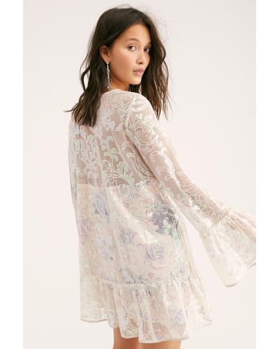 falling flowers frock