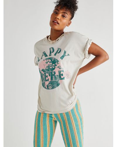 free people happy to see you tee