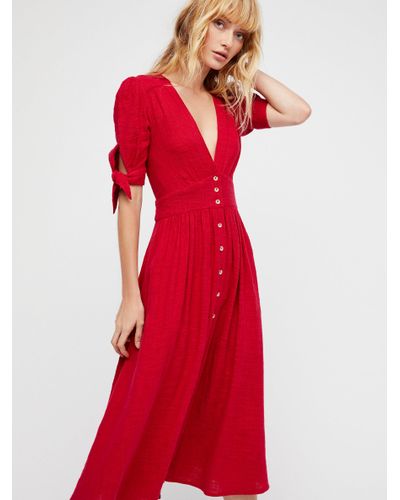 Love Of My Life Midi Dress in Raspberry ...