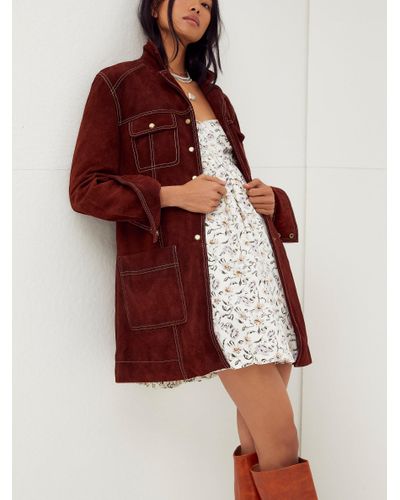 free people suede coat