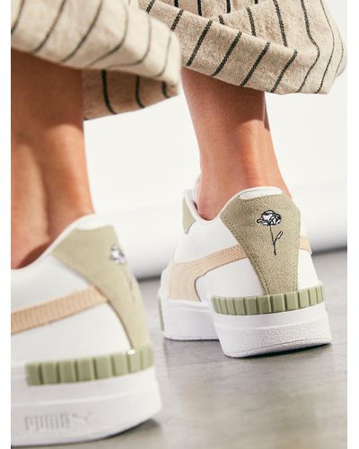 Free People Rubber Puma Cali Sport In Bloom Sneakers in White - Lyst