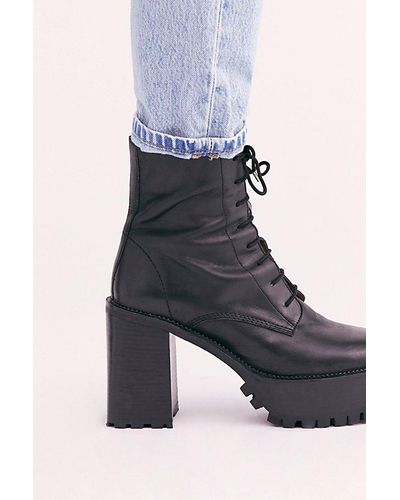 pointed platform boots
