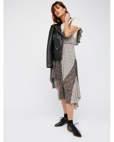 free people black flower dress