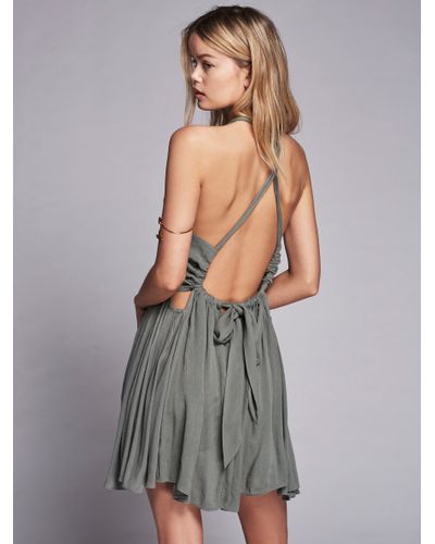 Free People Rosetta Dress in Dusty Jade 
