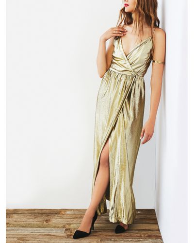 gold 70's dress
