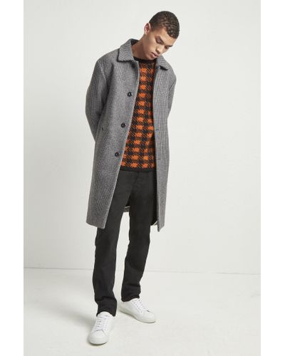 dog tooth check coat