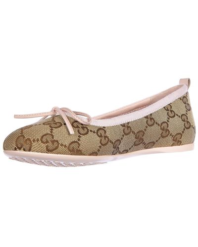 Gucci Leather Ballerina Scarpe Bimba Bambina Cotone | Lyst Australia