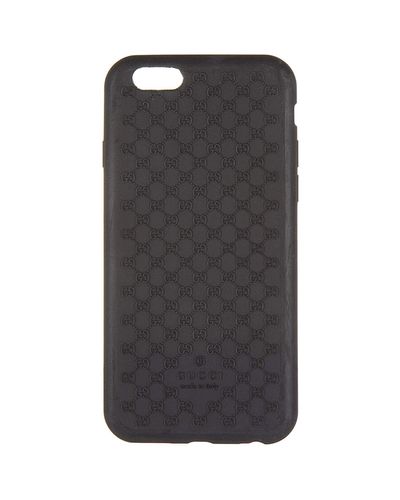 Gucci Cover Case Iphone 6 6s In Soft Rubber in Nero (Black) for Men - Lyst