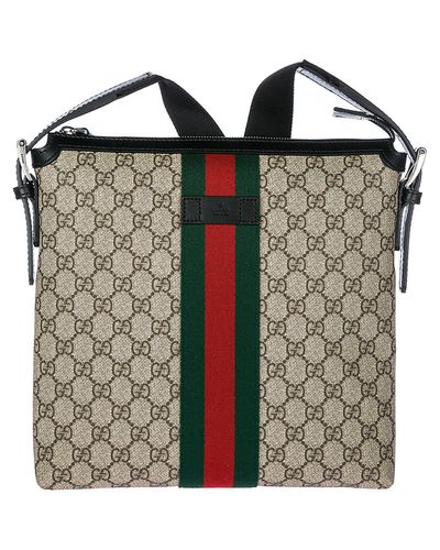 gucci flat messenger bag