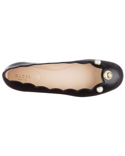 Ballerine donna in pelle malaga kidGucci in Pelle di colore Nero | Lyst