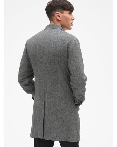 gap wool blend top coat