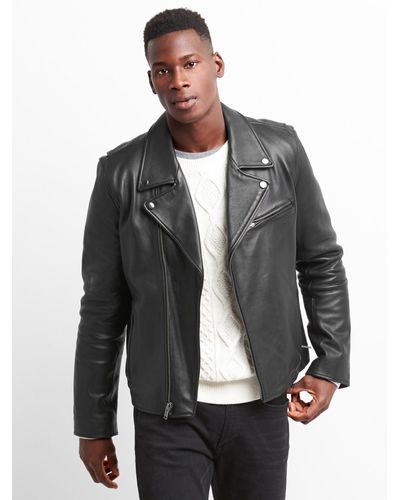 gap leather coat