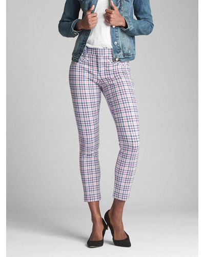 gap gingham pants