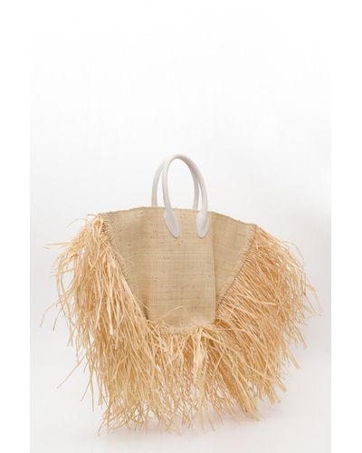 Borsa In Paglia Le Baci di Jacquemus in Neutro | Lyst