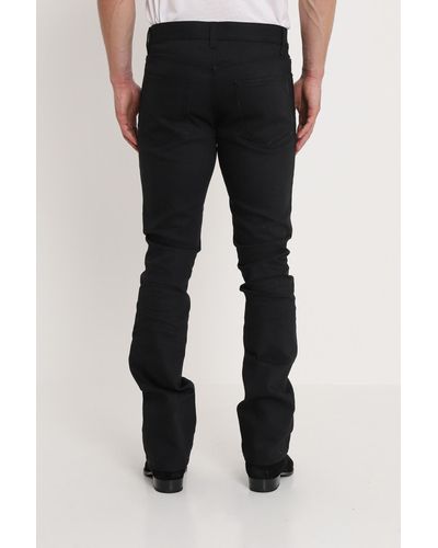 Saint Laurent Denim Low-rise Bootcut Black Jeans for Men - Lyst