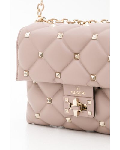 Valentino Candystud Crossbody Bag In Matelassé Nappa Leather 
