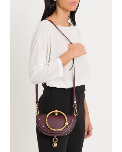 Chloe Leather Nile Minaudiere 20 X 12 X 6 Small Smooth Calfskin Lyst