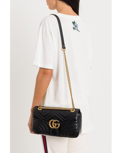 gg marmont small matelasse shoulder bolsa