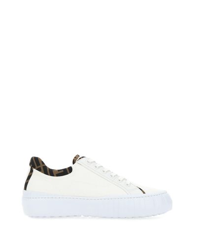 fendi force canvas sneaker