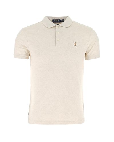 Polo Ralph Lauren Sand Cotton Polo Shirt in Beige o Tan (Natural) for ...