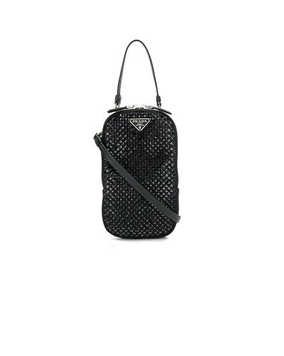 prada mini crystal bolsa