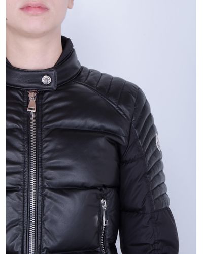 leather jacket moncler