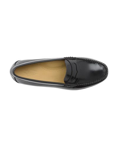 womens black penny loafers